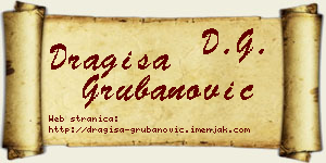 Dragiša Grubanović vizit kartica